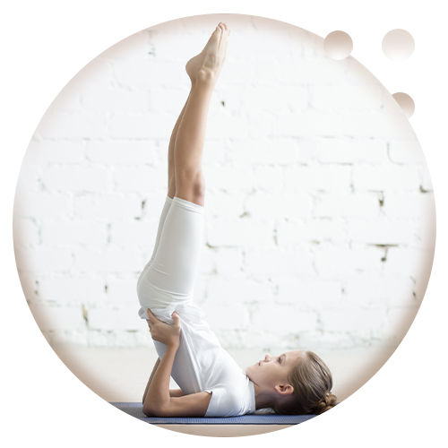 Trained kids doing yoga for flexibility